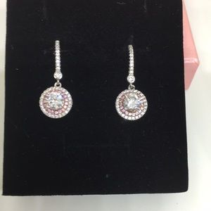 Crystal 925 silver earrings